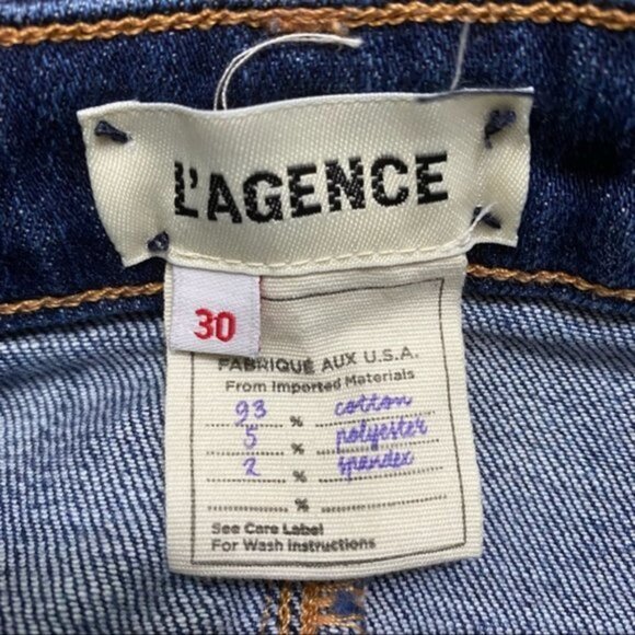 L'AGENCE Margot High Rise Skinny Jeans - Meade Women Size 30 - Picture 10 of 12